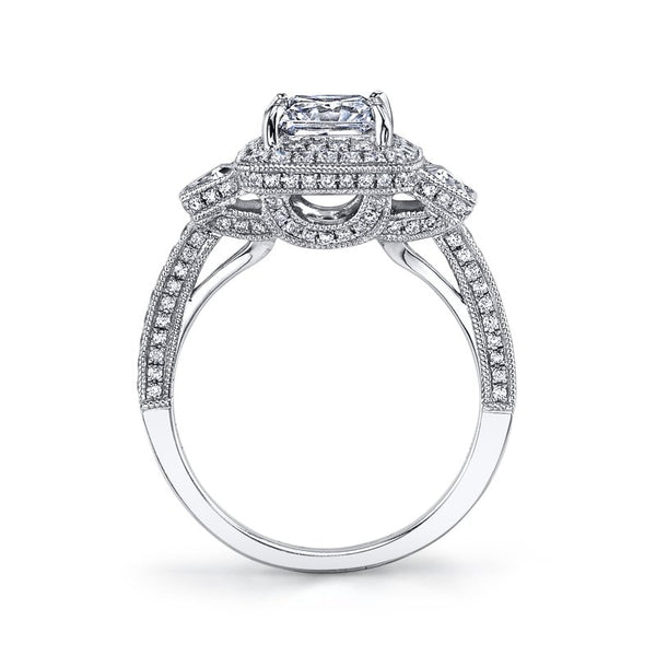 Ladies Antique Diamond Engagement Ring