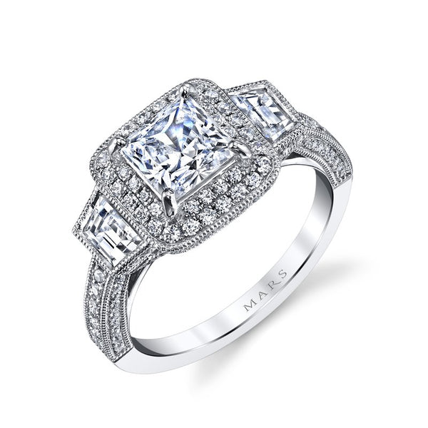 Ladies Antique Diamond Engagement Ring