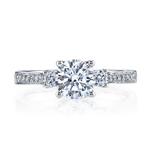 Ladies 3 Stone Diamond Engagement Ring