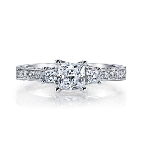 Ladies 3 Stone Diamond Engagement Ring