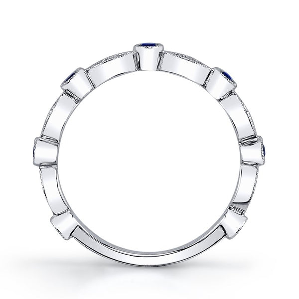 Ladies Diamond & Sapphire Fashion Ring