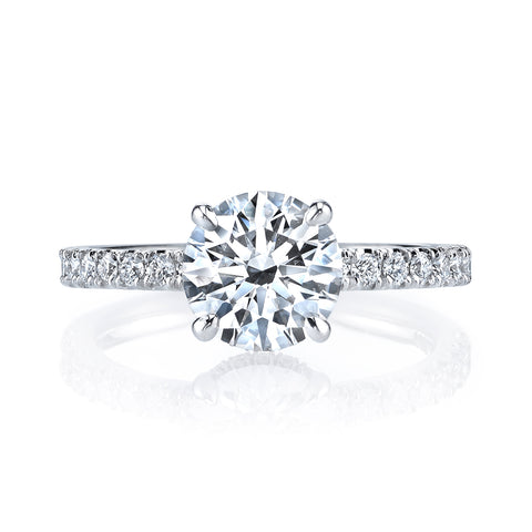 Ladies Petite Diamond Engagement Ring